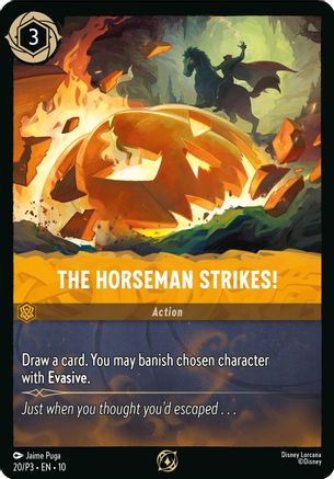 The Horseman Strikes! (20) [Disney Lorcana Promo Cards] Cold Foil Lorcana Single Disney