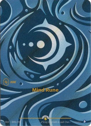Mind Rune (089b/298) [Riftbound Organized Play Promotional Cards] Foil Riftbound Singles Riot Games