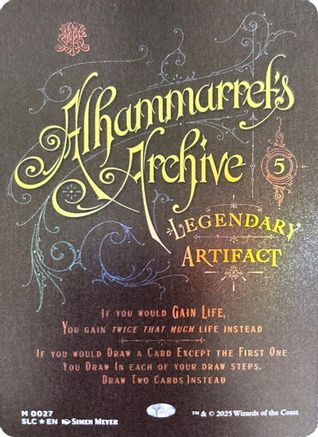 Alhammarret's Archive (SLC-027) [Secret Lair] Countdown Kit Foil MTG Single Wizards of the Coast