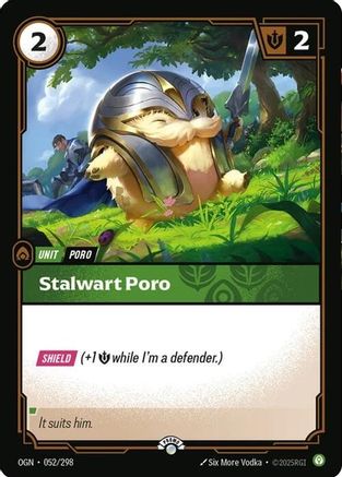 Stalwart Poro (052/298) [Riftbound Organized Play Promotional Cards] Foil Riftbound Singles Riot Games