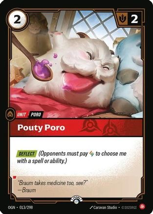 Pouty Poro (013/298) [Riftbound Organized Play Promotional Cards] Foil Riftbound Singles Riot Games