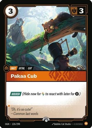 Pakaa Cub (135/298) [Riftbound Organized Play Promotional Cards] Foil Riftbound Singles Riot Games