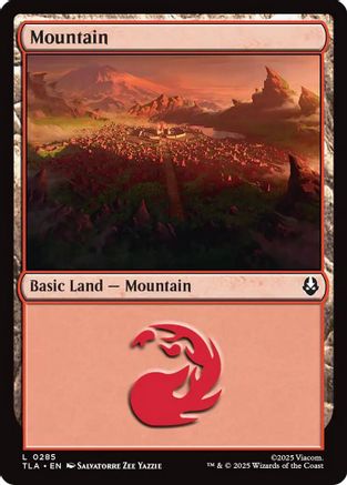 Mountain (0285) (TLA-285) [Avatar: The Last Airbender] Foil MTG Single Wizards of the Coast