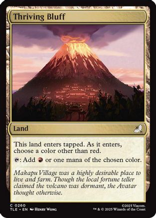 Thriving Bluff (TLA-260) [Avatar: The Last Airbender] MTG Single Wizards of the Coast