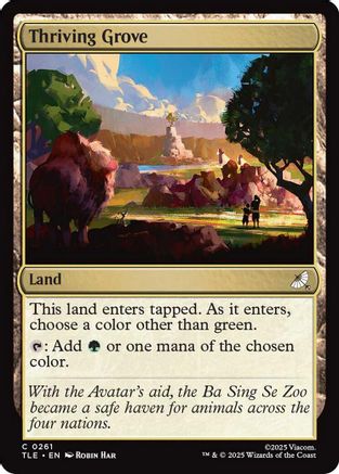 Thriving Grove (TLE-261) [Avatar: The Last Airbender: Eternal-Legal] MTG Single Wizards of the Coast