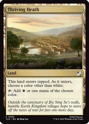 Thriving Heath (TLE-262) [Avatar: The Last Airbender: Eternal-Legal] MTG Single Wizards of the Coast