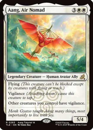 Aang, Air Nomad (0265) (TLE-265) [Avatar: The Last Airbender: Eternal-Legal] MTG Single Wizards of the Coast