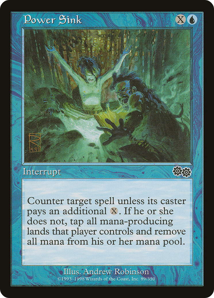 Power Sink (USG-089) [Urza's Saga] MTG Single Wizards of the Coast