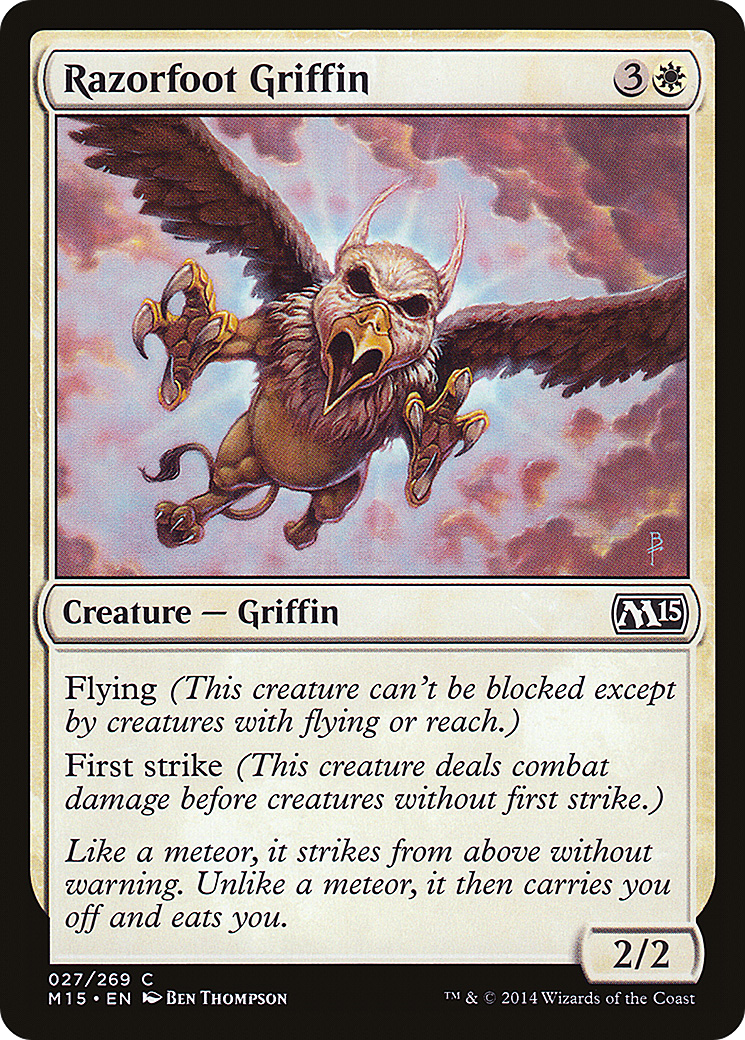 Razorfoot Griffin (M15-027) [Magic 2015] Foil MTG Single Wizards of the Coast