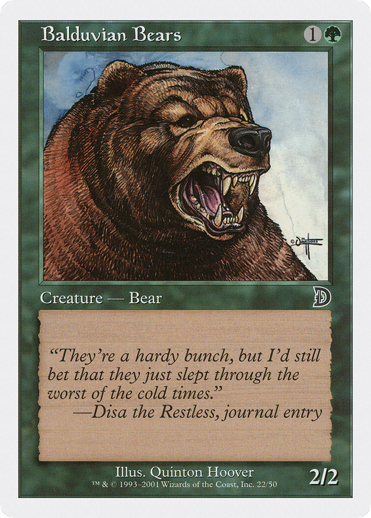 Balduvian Bears (DKM-022) [Misc] Deckmasters MTG Single Wizards of the Coast