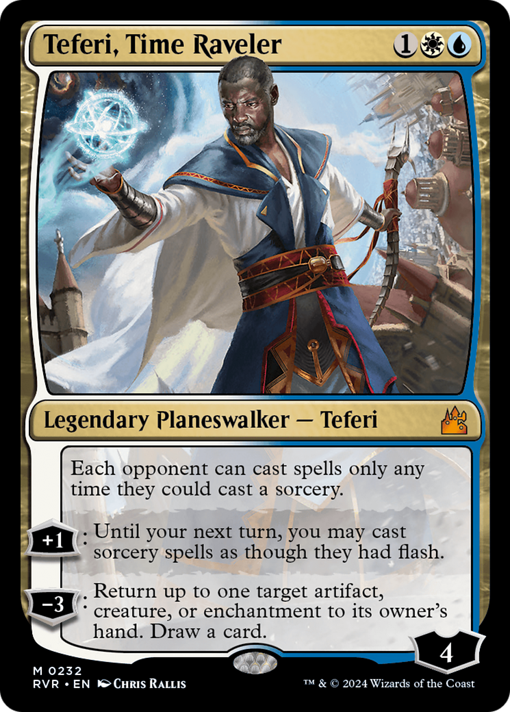 Teferi, Time Raveler (RVR-232) [Ravnica Remastered] MTG Single Wizards of the Coast