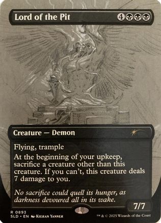 Lord of the Pit (Sketch Showcase) (SLD-893) [Secret Lair] Drop Series MTG Single Wizards of the Coast