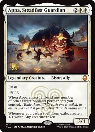 Appa, Steadfast Guardian (PRE-010) [Prerelease Cards] Foil MTG Single Wizards of the Coast