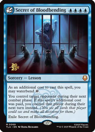 Secret of Bloodbending (PRE-069) [Prerelease Cards] Foil MTG Single Prerelease Cards