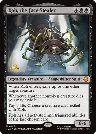 Koh, the Face Stealer (PRE-107) [Prerelease Cards] Foil MTG Single Prerelease Cards