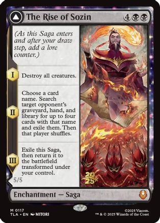 The Rise of Sozin (PRE-117) [Prerelease Cards] Foil MTG Single Prerelease Cards