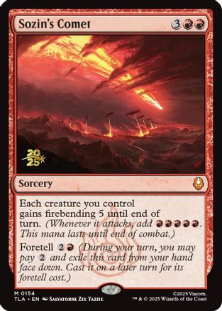 Sozin's Comet (PRE-154) [Prerelease Cards] Foil MTG Single Prerelease Cards