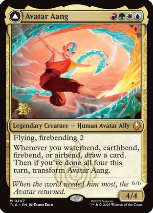 Avatar Aang (PRE-207) [Prerelease Cards] Foil MTG Single Wizards of the Coast
