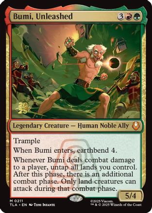 Bumi, Unleashed (PRE-211) [Prerelease Cards] Foil MTG Single Wizards of the Coast
