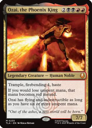 Ozai, the Phoenix King (PRE-235) [Prerelease Cards] Foil MTG Single Prerelease Cards