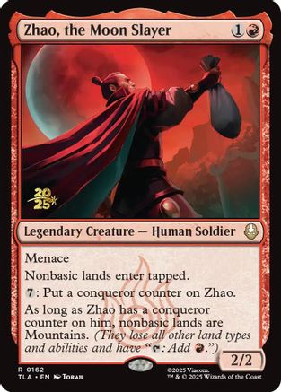 Zhao, the Moon Slayer (PRE-162) [Prerelease Cards] Foil MTG Single Prerelease Cards