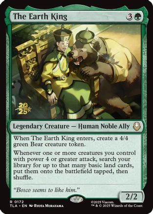 The Earth King (PRE-172) [Prerelease Cards] Foil MTG Single Prerelease Cards