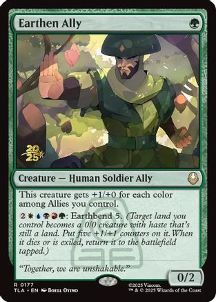 Earthen Ally (PRE-177) [Prerelease Cards] Foil MTG Single Wizards of the Coast
