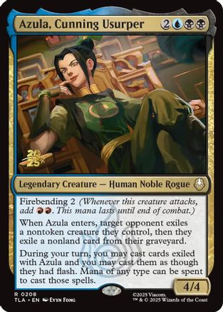 Azula, Cunning Usurper (PRE-208) [Prerelease Cards] Foil MTG Single Wizards of the Coast