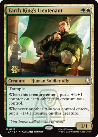 Earth King's Lieutenant (PRE-217) [Prerelease Cards] Foil MTG Single Wizards of the Coast