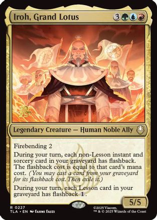 Iroh, Grand Lotus (PRE-227) [Prerelease Cards] Foil MTG Single Prerelease Cards