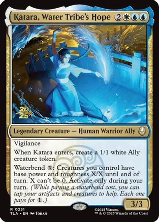 Katara, Water Tribe's Hope (PRE-231) [Prerelease Cards] Foil MTG Single Prerelease Cards