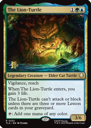 The Lion-Turtle (PRE-232) [Prerelease Cards] Foil MTG Single Prerelease Cards