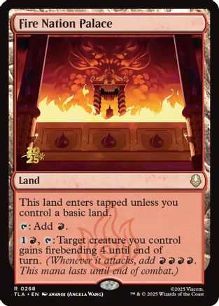 Fire Nation Palace (PRE-268) [Prerelease Cards] Foil MTG Single Wizards of the Coast