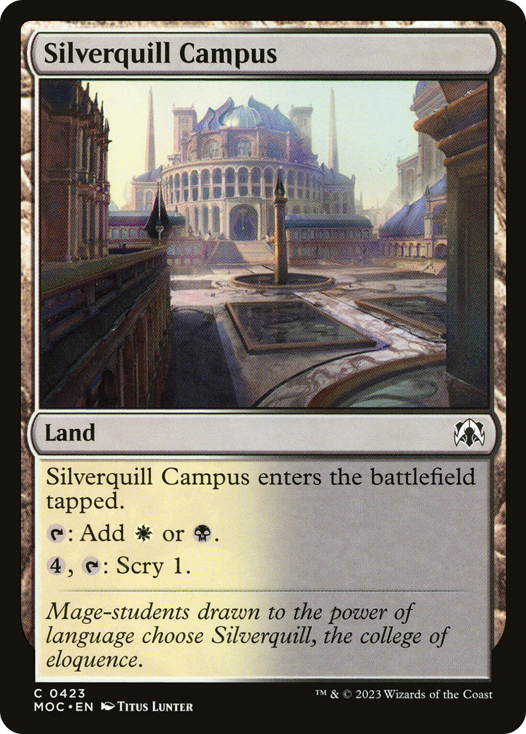 Silverquill Campus (MOC-423) [March of the Machine Commander] MTG Single Wizards of the Coast