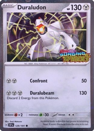 Duraludon (Surging Sparks) (129) Holofoil [Misc: Cards & Products] Pokemon Single Pokémon