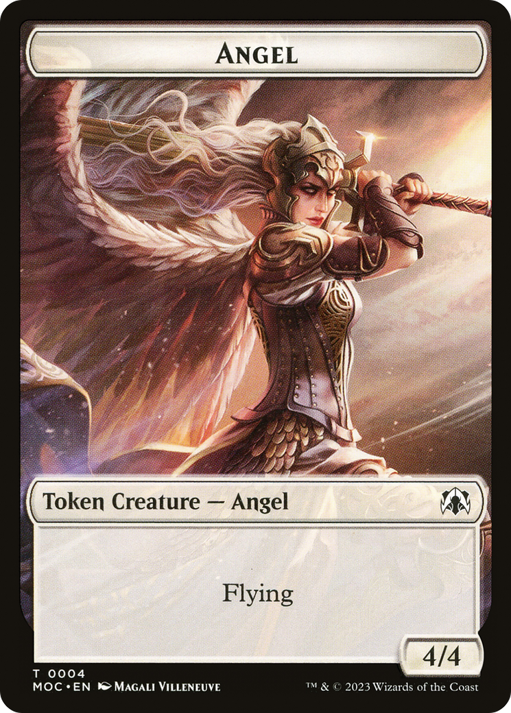 Angel (TMOC-004) [Tokens] March of the Machine Commander Tokens MTG Single Wizards of the Coast