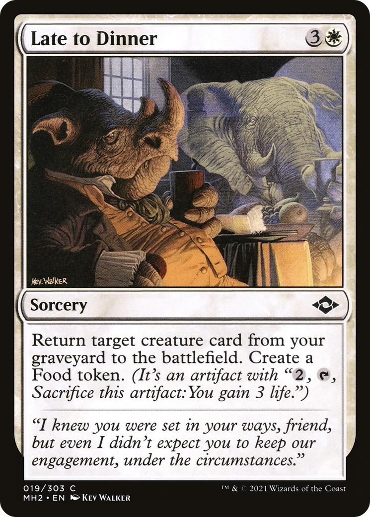 Late to Dinner (MH2-019) [Modern Horizons 2] Foil MTG Single Modern Horizons 2