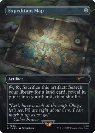 Expedition Map (Rainbow Foil) (SLD-7053) [Secret Lair] Drop Series Foil MTG Single Wizards of the Coast