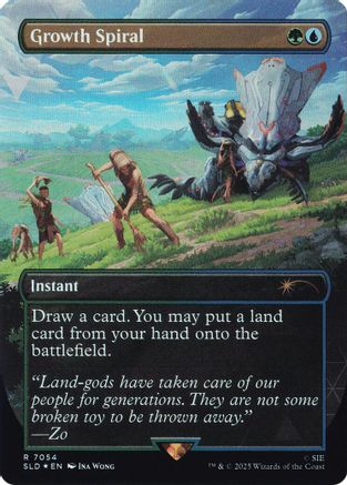 Growth Spiral (Rainbow Foil) (SLD-7054) [Secret Lair] Drop Series Foil MTG Single Wizards of the Coast