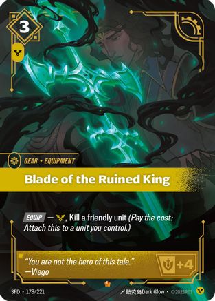 Blade of the Ruined King (178/221) [Spiritforged] Foil Riftbound Singles Riot Games