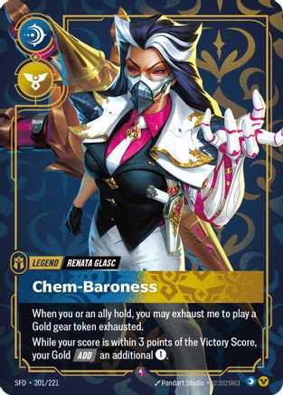 Renata Glasc - Chem-Baroness (201/221) [Spiritforged] Foil Riftbound Singles Riot Games