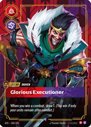 Draven - Glorious Executioner (185/221) [Spiritforged] Foil Riftbound Singles Riot Games