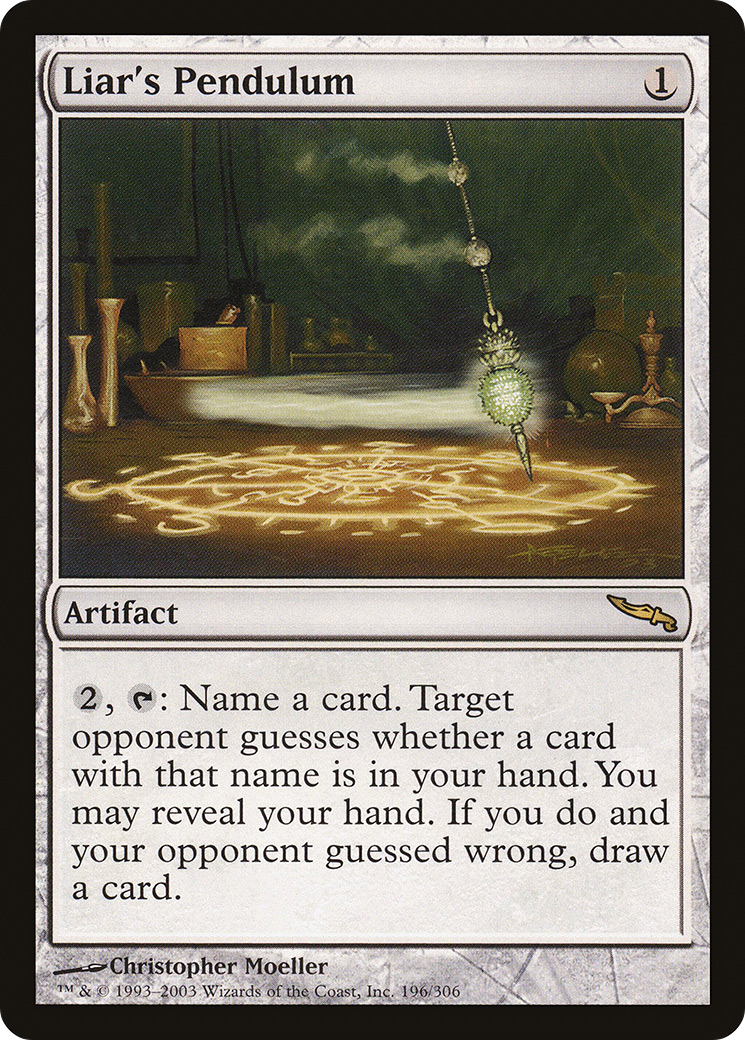 Liar's Pendulum (MRD-196) [Mirrodin] Foil MTG Single Wizards of the Coast