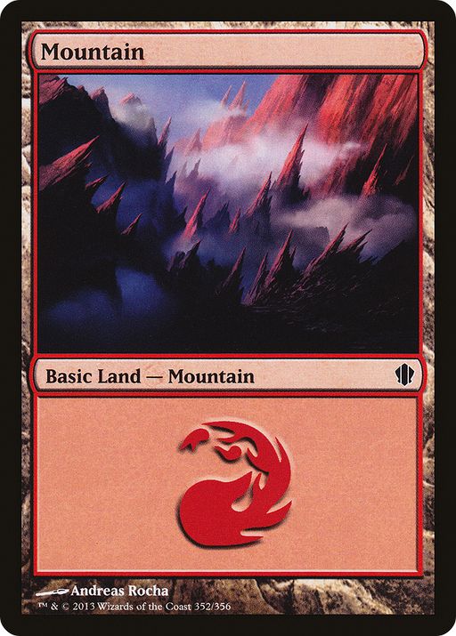 Mountain (352) (C13-352) [Commander 2013] MTG Single Wizards of the Coast