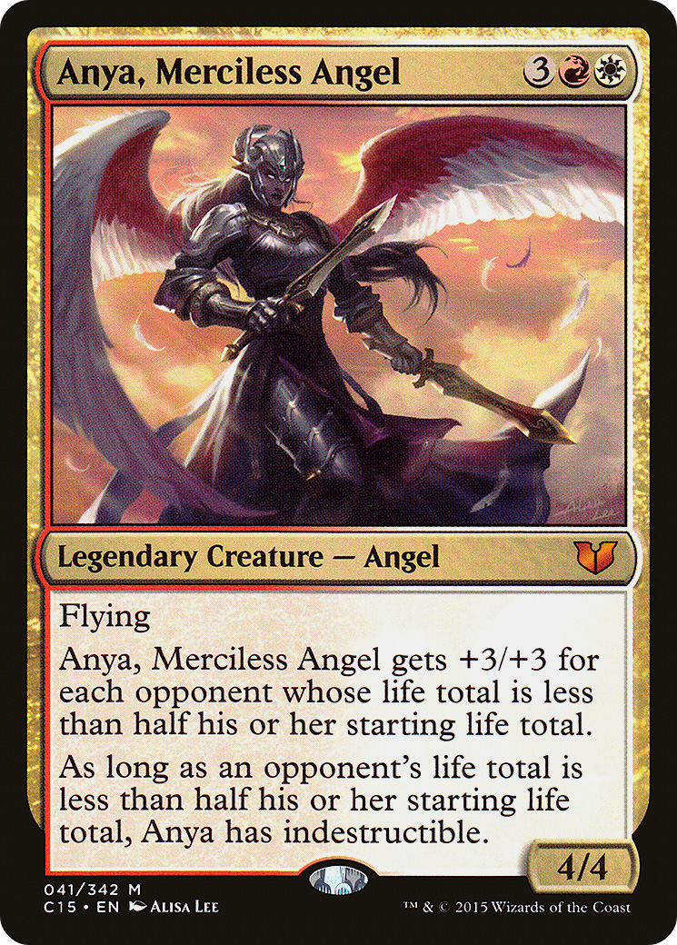 Anya, Merciless Angel (C15-041) [Commander 2015] MTG Single Wizards of the Coast