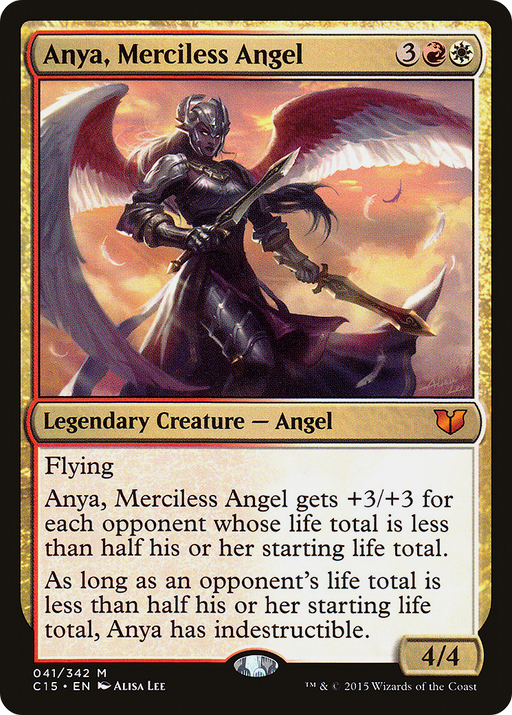 Anya, Merciless Angel (C15-041) [Commander 2015] MTG Single Wizards of the Coast