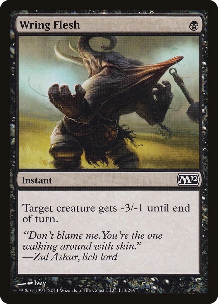 Wring Flesh (M12-118) [Magic 2012] Foil MTG Single Wizards of the Coast