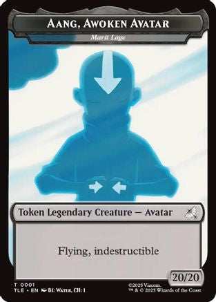 Aang, Awoken Avatar - Marit Lage // Treasure Double-Sided Token (TLE-1 // 22) [Avatar: The Last Airbender: Eternal-Legal] MTG Single Wizards of the Coast