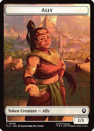 Ally (0008) // Clue (0016) Double-Sided Token (TLA-8 // 16) [Avatar: The Last Airbender] Foil MTG Single Wizards of the Coast
