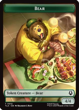 Bear // Food (0020) Double-Sided Token (TLA-12 // 20) [Avatar: The Last Airbender] Foil MTG Single Wizards of the Coast
